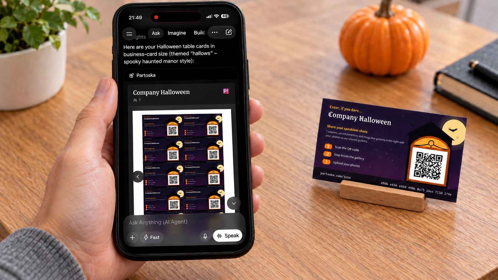 Obrázek k blogovému příspěvku "Jak s Grokem schvalovat fotky z firemního Halloweenu".